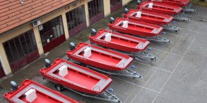 The delivery of the firefighting rescue boats