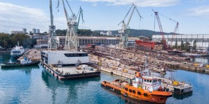 Construction of mega sections for the Fincantieri Group