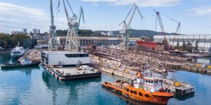 Construction of mega sections for the Fincantieri Group