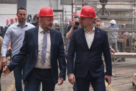 Potpredsjednik Vlade i ministar obrane Ivan Anušić posjetio Brodosplit